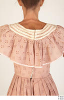  Photos Woman in Historical Dress 11 19th century Historical collar pink dress upper body 0004.jpg